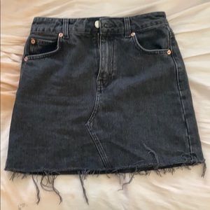 Black top shop denim skirt size 4, never worn
